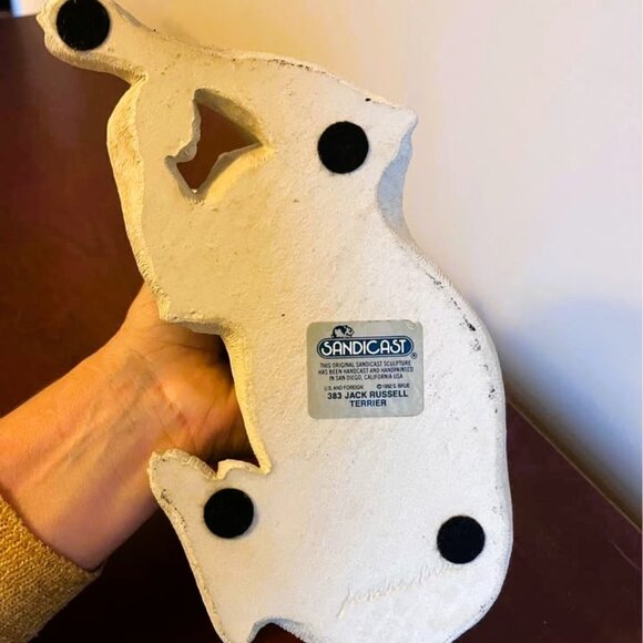 SANDICAST Original Size Jack Russell Terrier Sculpture 1992 VGUC - Picture 2 of 7
